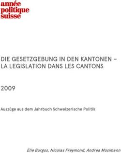 DIE GESETZGEBUNG IN DEN KANTONEN - LA LEGISLATION DANS LES CANTONS - 2009 Auszüge aus dem Jahrbuch Schweizerische Politik Elie Burgos, Nicolas ...