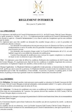 REGLEMENT INTERIEUR - Golf Cannes Mougins