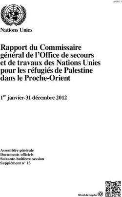 Rapport du Commissaire général de l'Office de secours et de travaux des Nations Unies pour les réfugiés de Palestine dans le Proche-Orient