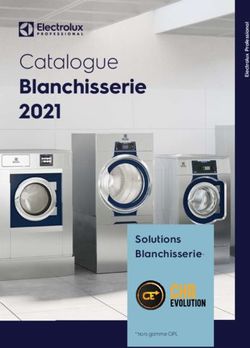 Blanchisserie 2021 Catalogue - Solutions Blanchisserie* - CHR Evolution