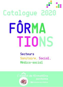 FÔRMA TIONS Catalogue 2020 - Secteurs Sanitaire, Social, Médico-social - L'Hôpital Nord-Ouest