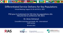 Differentiated Service Delivery for Key Populations - CQUIN