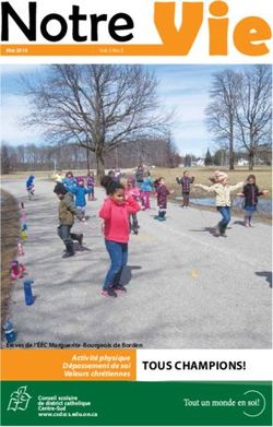 Notre Vie - Tous chaMpions! Activité physique Dépassement de soi Valeurs chrétiennes - MonAvenir