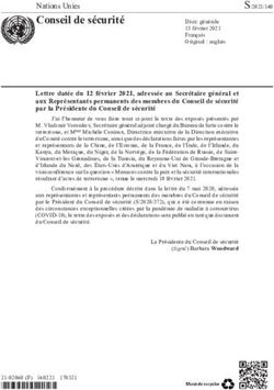 Lettre datée du 12 février 2021, adressée au Secrétaire général et aux Représentants permanents des membres du Conseil de sécurité par la ...