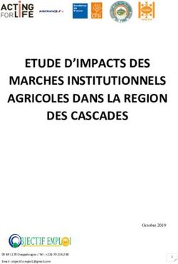 ETUDE D'IMPACTS DES MARCHES INSTITUTIONNELS AGRICOLES DANS LA REGION DES CASCADES