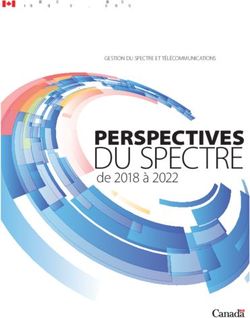 DU SPECTRE PERSPECTIVES - de 2018 à 2022 - Innovation, Science and Economic ...