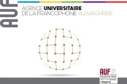 AGENCE UNIVERSITAIRE DE LA FRANCOPHONIE AU MAGHREB