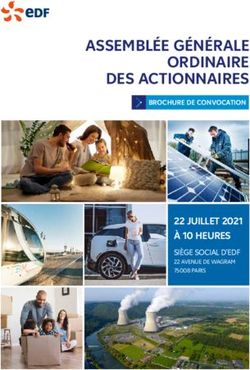 ASSEMBLÉE GÉNÉRALE ORDINAIRE DES ACTIONNAIRES - 22 JUILLET 2021 À 10 HEURES SIÈGE SOCIAL D'EDF 22 AVENUE DE WAGRAM 75008 PARIS