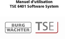 Manuel d'utilisation TSE 6401 Software System