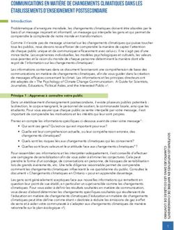 Communications en matière de changements climatiques dans les établissements d'enseignement postsecondaire