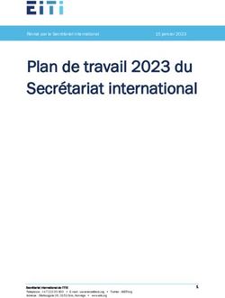 Plan de travail 2023 du Secrétariat international
