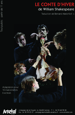 LE CONTE D'HIVER de William Shakespeare Taduction de Bernard-Marie Koltès