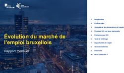 &Eacute;volution du march&eacute; de l'emploi bruxellois - Rapport mensuel