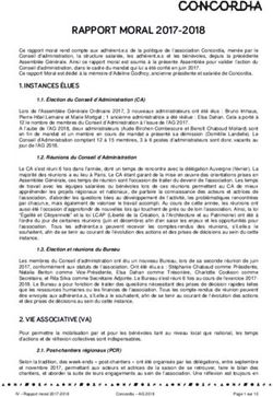 RAPPORT MORAL 2017-2018 - Concordia