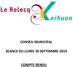 CONSEIL MUNICIPAL SEANCE DU LUNDI 30 SEPTEMBRE 2019 COMPTE RENDU - Mairie du Relecq-Kerhuon