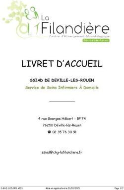LIVRET D'ACCUEIL SSIAD DE DEVILLE-LES-ROUEN - Service de Soins Infirmiers À Domicile - La filandière