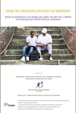 GUIDE DES PRATIQUES EFFICACES EN MENTORAT - POUR LES ENFANTS ET LES JEUNES QUI SONT, OU ONT ÉTÉ, CONFIÉS AUX SERVICES DE PROTECTION DE L'ENFANCE ...
