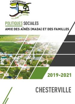 CHESTERVILLE 2019-2021 - POLITIQUES SOCIALES