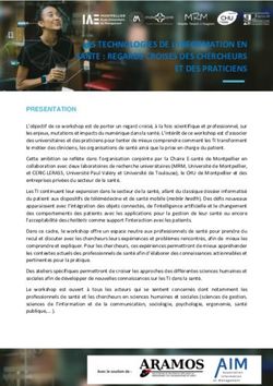 LES TECHNOLOGIES DE L'INFORMATION EN SANTE : REGARDS CROISES DES CHERCHEURS ET DES PRATICIENS - Aramos