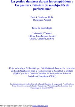 La gestion du stress durant les compétitions : Un pas vers l'atteinte de ses objectifs de performance