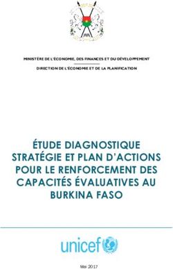 ÉTUDE DIAGNOSTIQUE STRATÉGIE ET PLAN D'ACTIONS POUR LE RENFORCEMENT DES CAPACITÉS ÉVALUATIVES AU BURKINA FASO - UNICEF