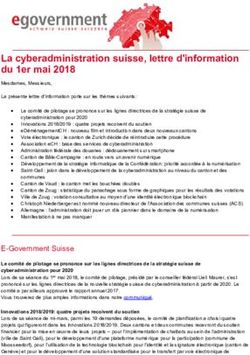 La cyberadministration suisse, lettre d'information du 1er mai 2018 - egovernment.ch