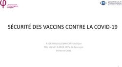 SÉCURITÉ DES VACCINS CONTRE LA COVID-19 - A. GRANDVUILLEMIN CRPV de Dijon MB. VALNET-RABIER CRPV de Besançon 09 février 2021 - Centre ...