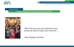 2019 ! Sans le savoir, nous préparions cette période de 2020 où il faut nous réinventer - Alain Olympie, directeur