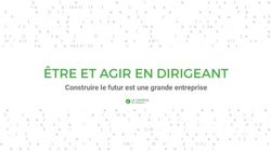 &Ecirc;TRE ET AGIR EN DIRIGEANT - Construire le futur est une grande entreprise - Le Campus des ...