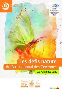 Les d&eacute;fis nature du Parc national des C&eacute;vennes LES POLLINISATEURS - EDUCATION ...
