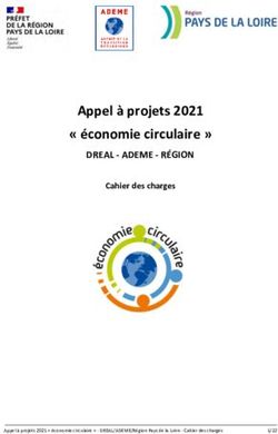 Appel &agrave; projets 2021 " &eacute;conomie circulaire " - DREAL - ADEME - R&Eacute;GION Cahier des charges - Conseil ...