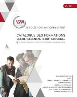 CATALOGUE DES FORMATIONS - DES REPRÉSENTANTS DU PERSONNEL - Apex-Isast