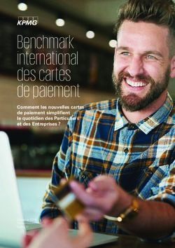 Benchmark international des cartes de paiement - Comment les nouvelles cartes de paiement simplifient le quotidien des Particuliers et des ...