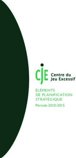 ÉLÉMENTS DE PLANIFICATION STRATÉGIQUE - Période 2010-2015 - CHUV