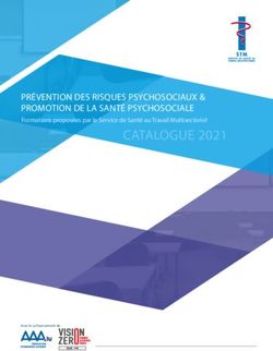 PRÉVENTION DES RISQUES PSYCHOSOCIAUX & PROMOTION DE LA SANTÉ PSYCHOSOCIALE - STM
