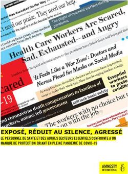 EXPOSÉ, RÉDUIT AU SILENCE, AGRESSÉ - LE PERSONNEL DE SANTE ET DES AUTRES SECTEURS ESSENTIELS CONFRONTE A UN MANQUE DE PROTECTION CRIANT EN PLEINE ...