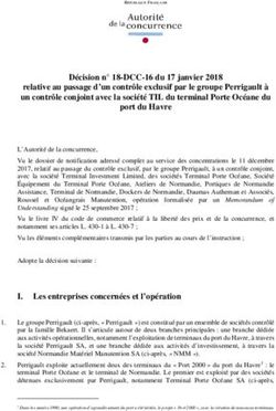 Décision n 18-DCC-16 du 17 janvier 2018 relative au passage d'un contrôle exclusif par le groupe Perrigault à un contrôle conjoint avec la ...