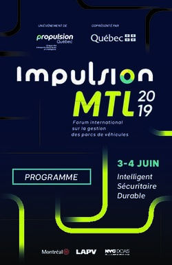 3-4 JUIN Intelligent Sécuritaire Durable - PROGRAMME - Propulsion Québec
