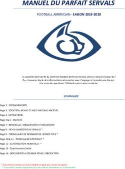 MANUEL DU PARFAIT SERVALS - FOOTBALL AMERICAIN - SAISON 2019-2020 - Servals Football