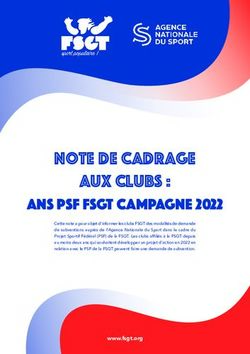 Note de cadrage aux clubs : ANS PSF FSGT CAMPAGNE 2022 - Agence nationale du sport