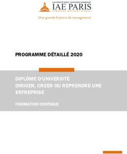 PROGRAMME DÉTAILLÉ 2020 DIPLÔME D'UNIVERSITÉ DIRIGER, CREER OU REPRENDRE UNE ENTREPRISE - FORMATION CONTINUE - IAE de Paris