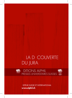 À LA DÉCOUVERTE DU JURA - ÉDITIONS ALPHIL PRESSES UNIVERSITAIRES SUISSES ÉDITEUR SUISSE ET INTERNATIONAL