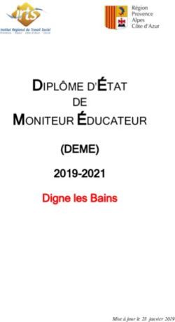 DIPLÔME D' ÉTAT MONITEUR ÉDUCATEUR - DE (DEME) 2019-2021 Digne les Bains - IRTS PACA