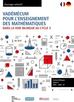 VADÉMÉCUM POUR L'ENSEIGNEMENT DES MATHÉMATIQUES - DANS LA VOIE BILINGUE AU CYCLE 3