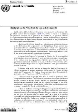 D&eacute;claration du Pr&eacute;sident du Conseil de s&eacute;curit&eacute; - Undocs.org