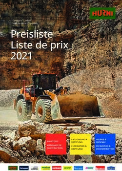 Preisliste Liste de prix 2021 - Hurni AG