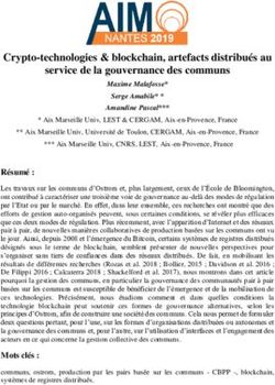 Crypto-technologies & blockchain, artefacts distribués au service de la gouvernance des communs