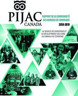RAPPORT DE LA COMMUNAUTÉ DES ANIMAUX DE COMPAGNIE - 2018-2019 AU SERVICE DES ENTREPRISES ET DU DÉVELOPPEMENT DES SOINS AUX ANIMAUX DE COMPAGNIE ...