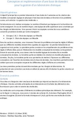Conception et implémentation d'une base de données pour la gestion d'un laboratoire chimique
