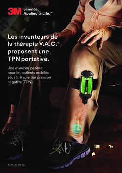 Les inventeurs de la th&eacute;rapie V.A.C. proposent une TPN portative - Une avanc&eacute;e positive pour les patients mobiles sous th&eacute;rapie par pression ...